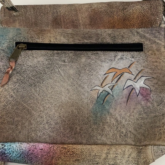 🦒 🦁 The animal hand painted genuine leather bag - Picture 8 of 16